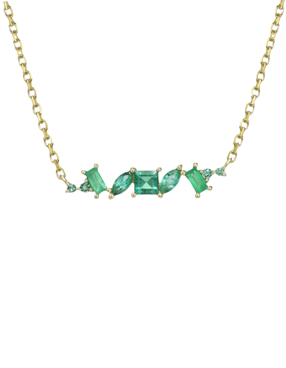 Emerald Chaos Necklace