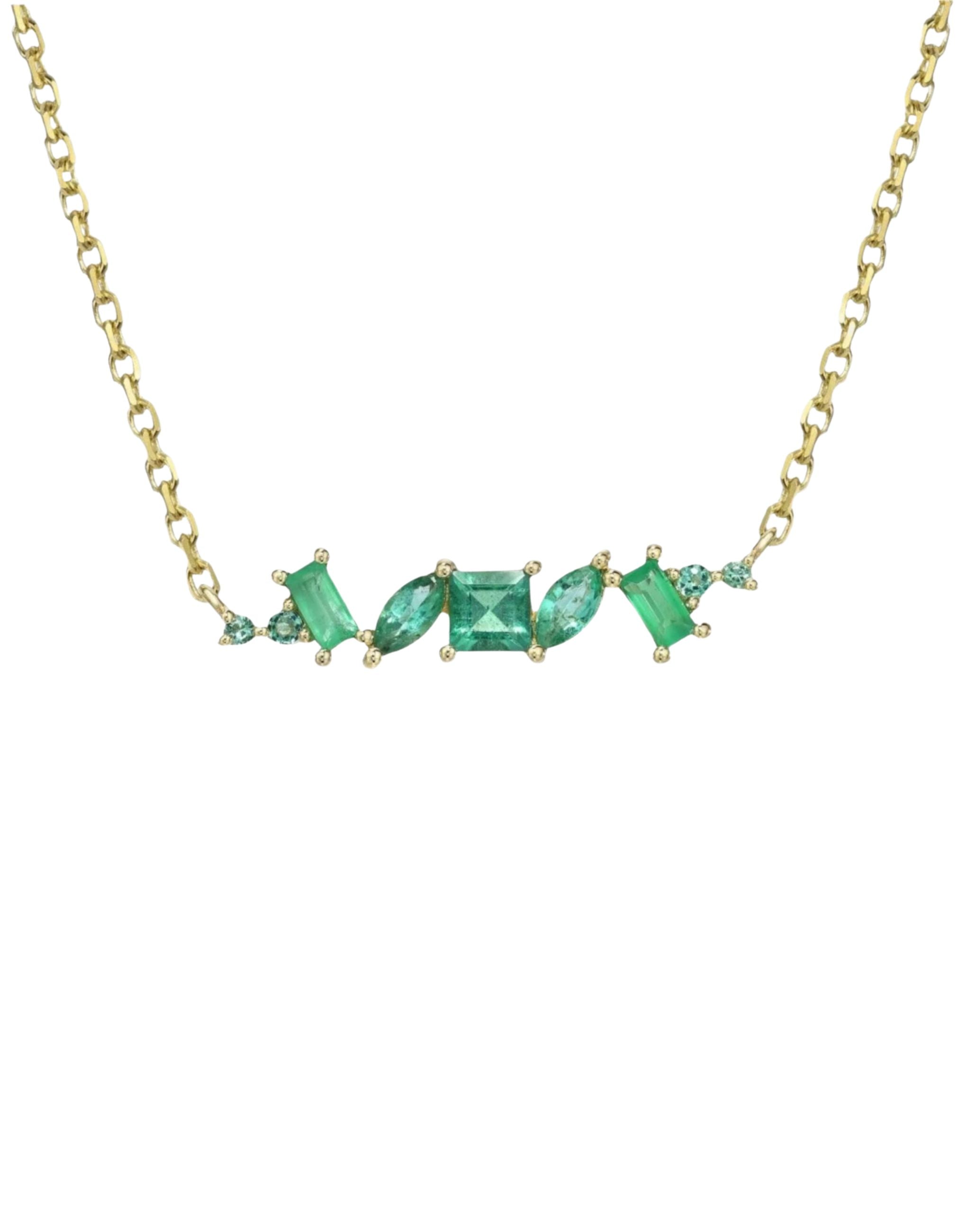 Emerald Chaos Necklace