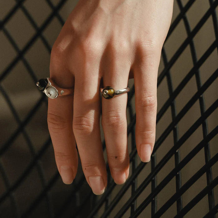 Pea Curve Ring | Large by CLED - At Present Jewelry