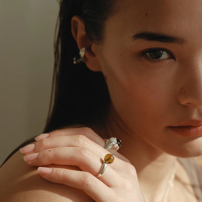 Pea Curve Ring | Large by CLED - At Present Jewelry