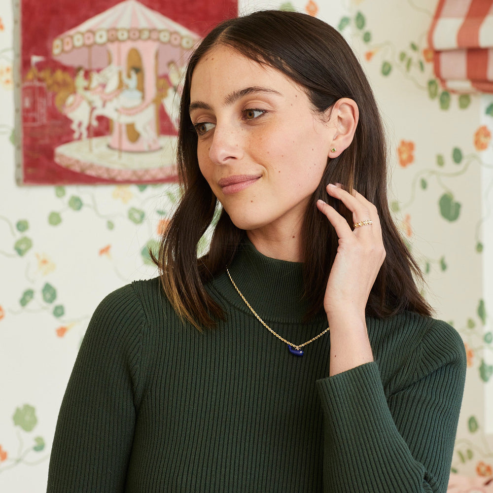 Petite Fern Asscher Studs by Ariel Gordon Jewelry - At Present Jewelry