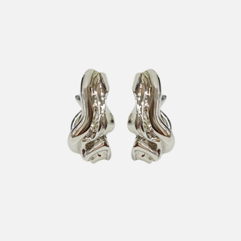 It's Calm After the Storm Earrings, Silver by Anita Berisha - At Present Jewelry