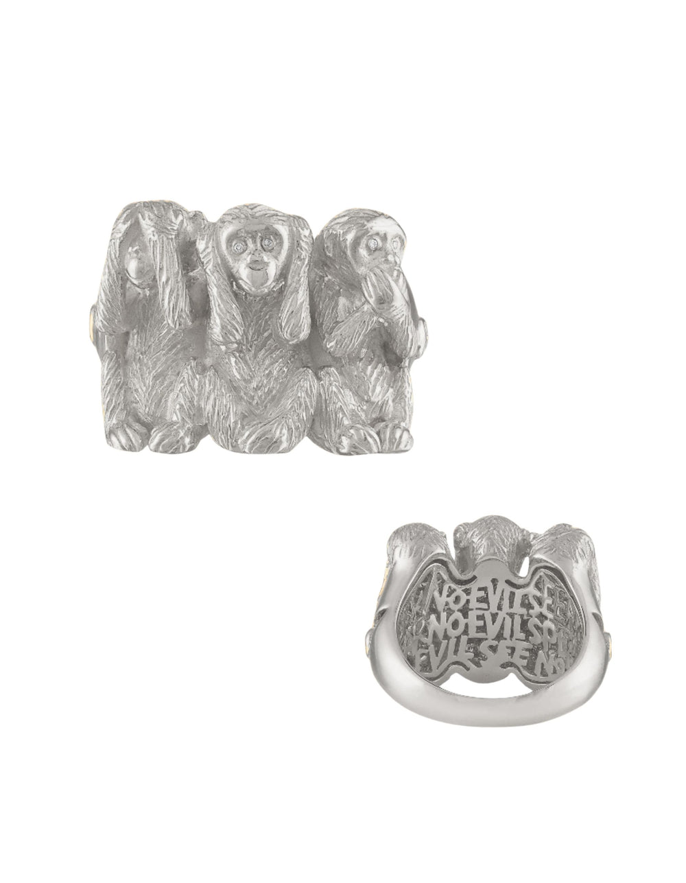 Wise Monkeys Ring