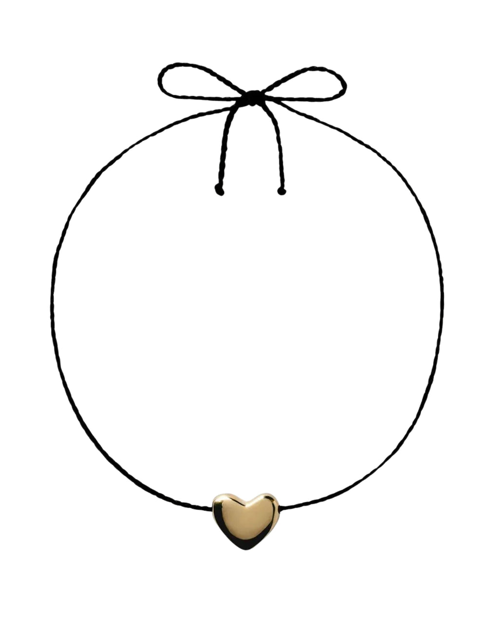 Gold Plated Heart Necklace, Small