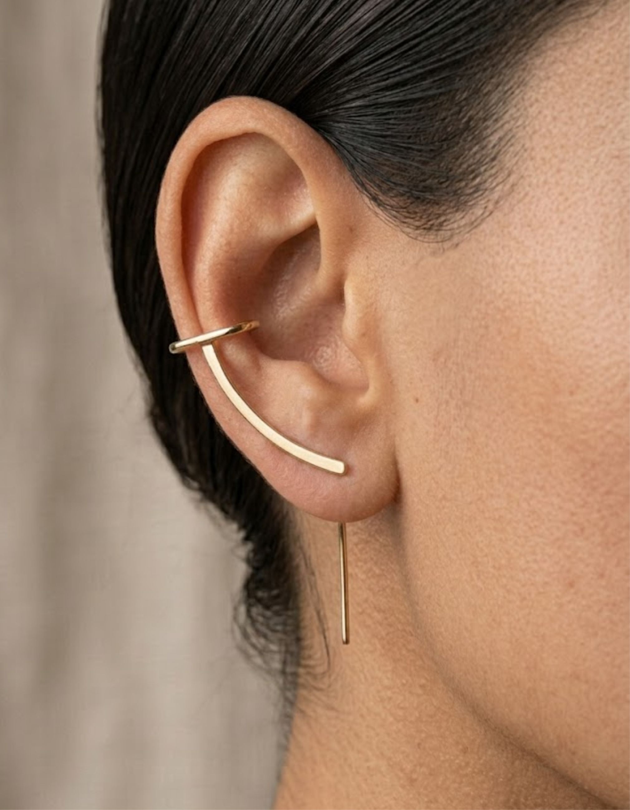 Mono Cuff Needle Earring
