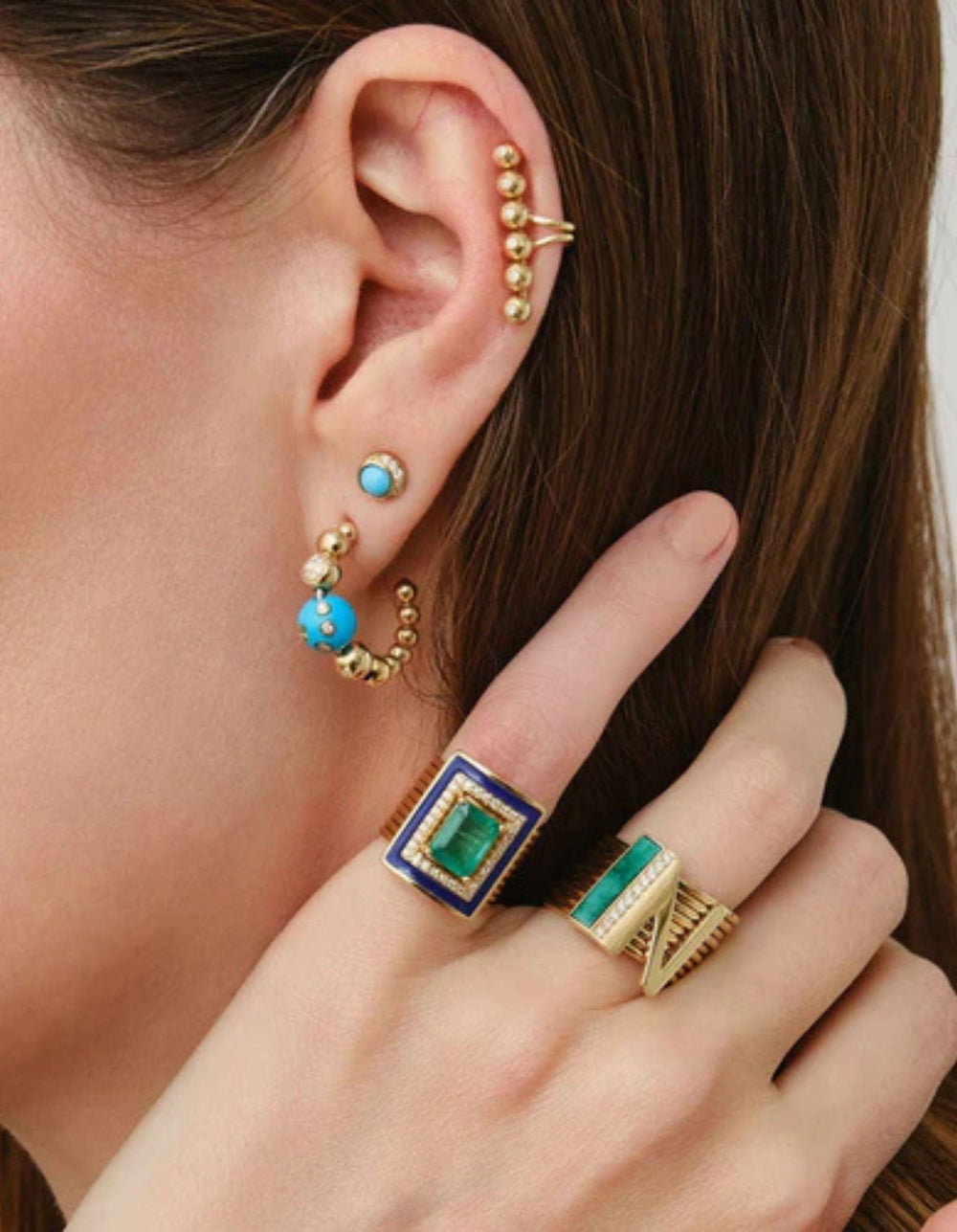 Bubbles Climber Ear Cuff