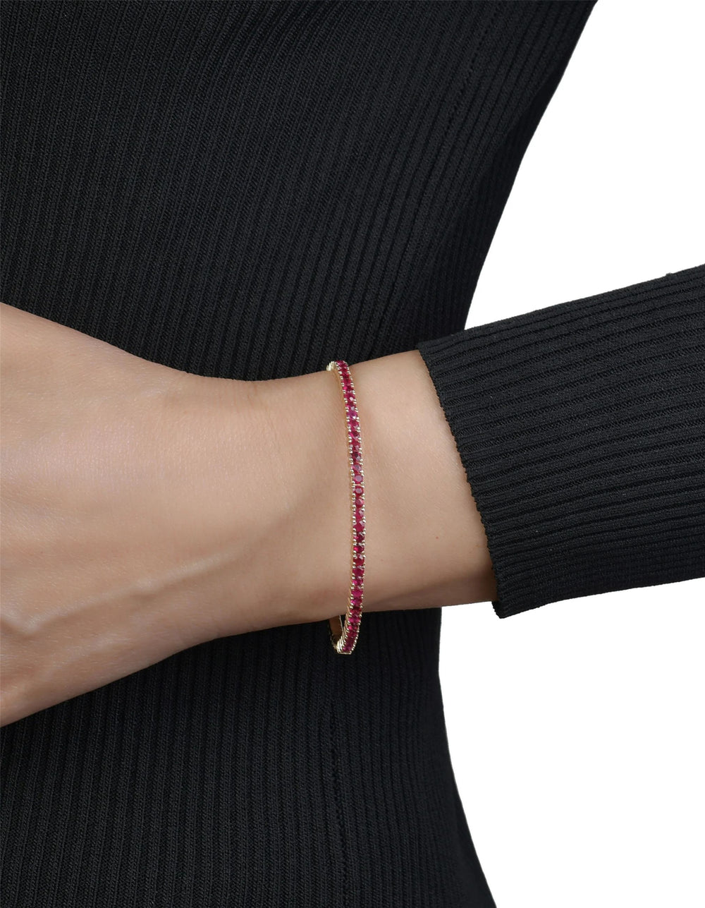 Gemstone Flexible Bangle by Lionheart - At Present Jewelry