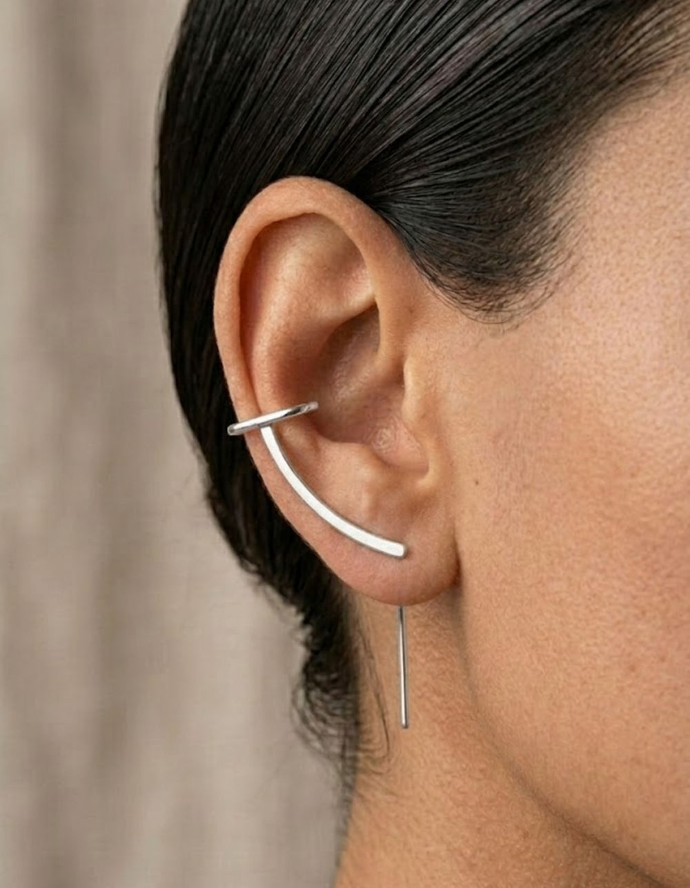 Mono Cuff Needle Earring