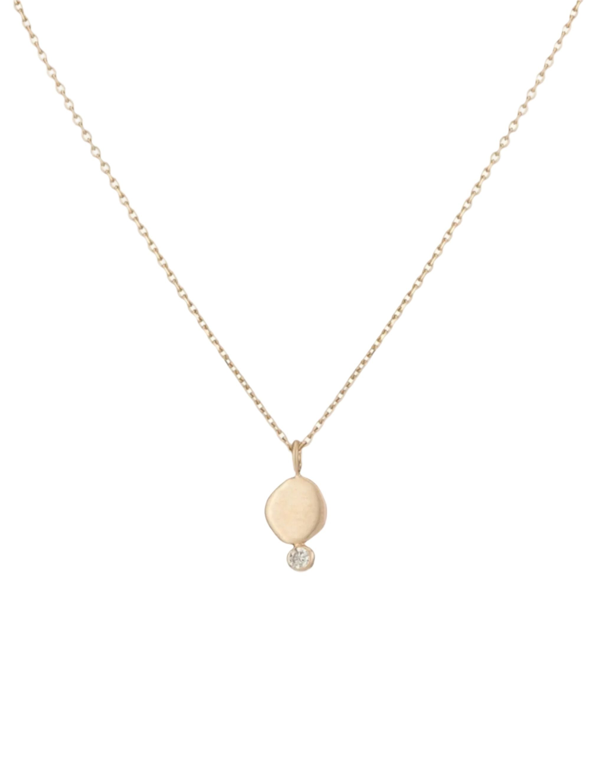 Diamond + Hammered Granule Necklace