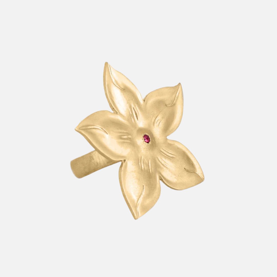 Gold Fleur Ring by Talon Jewelry - At Present