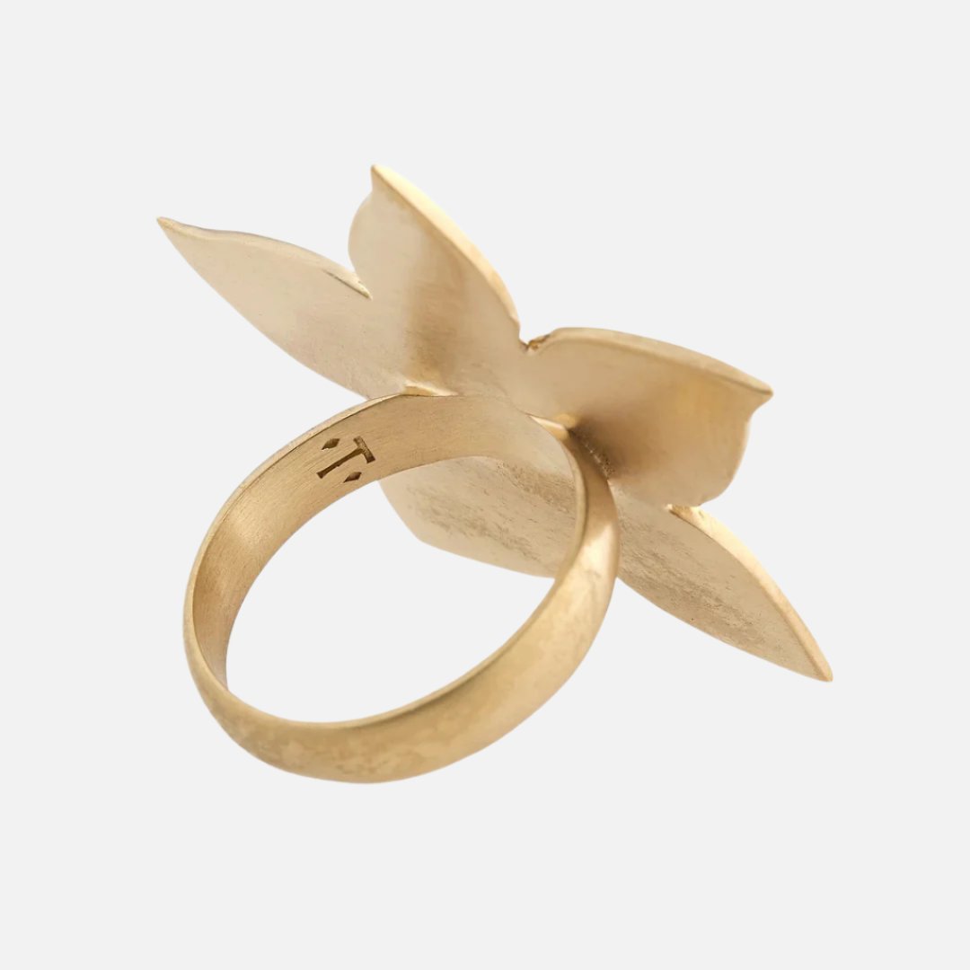 Gold Fleur Ring by Talon Jewelry - At Present