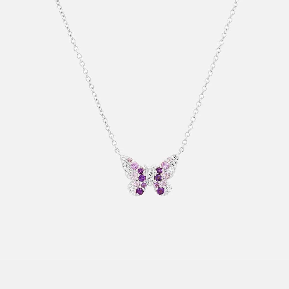 Mini Ombré Butterfly Necklace by Eriness - At Present Jewelry