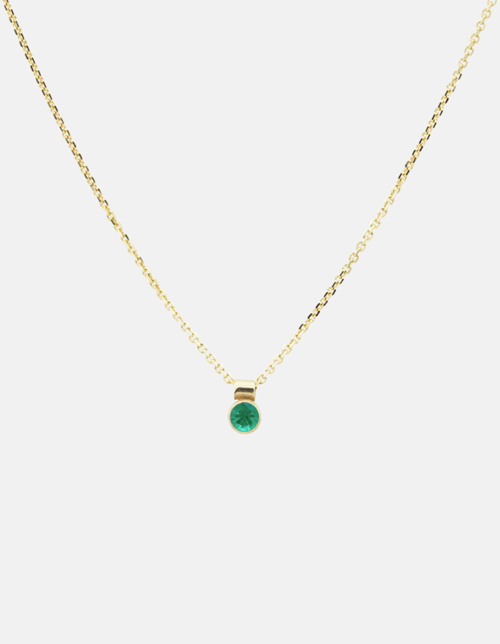 Solo Necklace, Birthstone by White/Space - At Present Jewelry