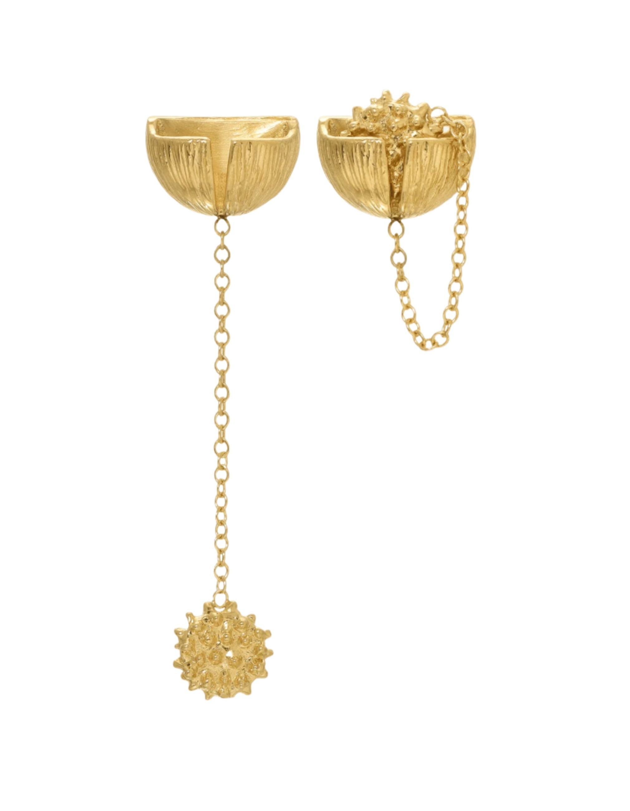 Spiky Pocket Stud Earrings