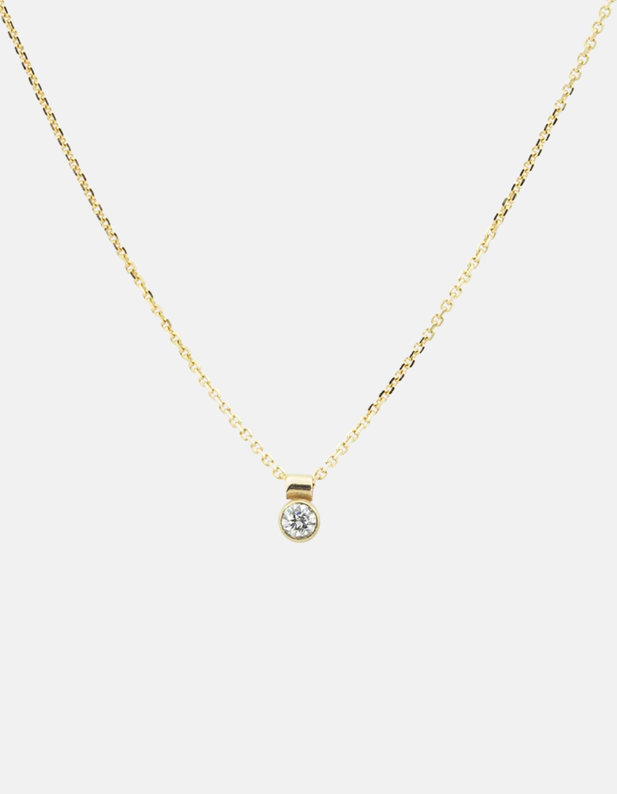 Solo Necklace, Birthstone by White/Space - At Present Jewelry