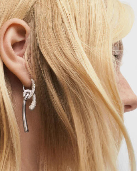 Pavé Twist Hoops by PDPaola - At Present Jewelry