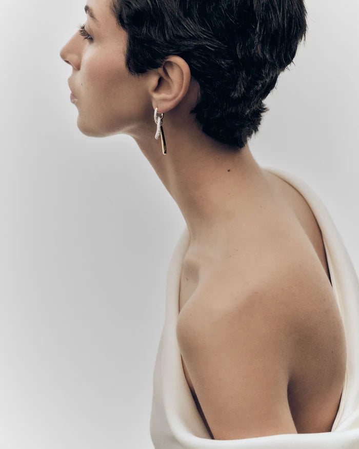 Pavé Twist Hoops