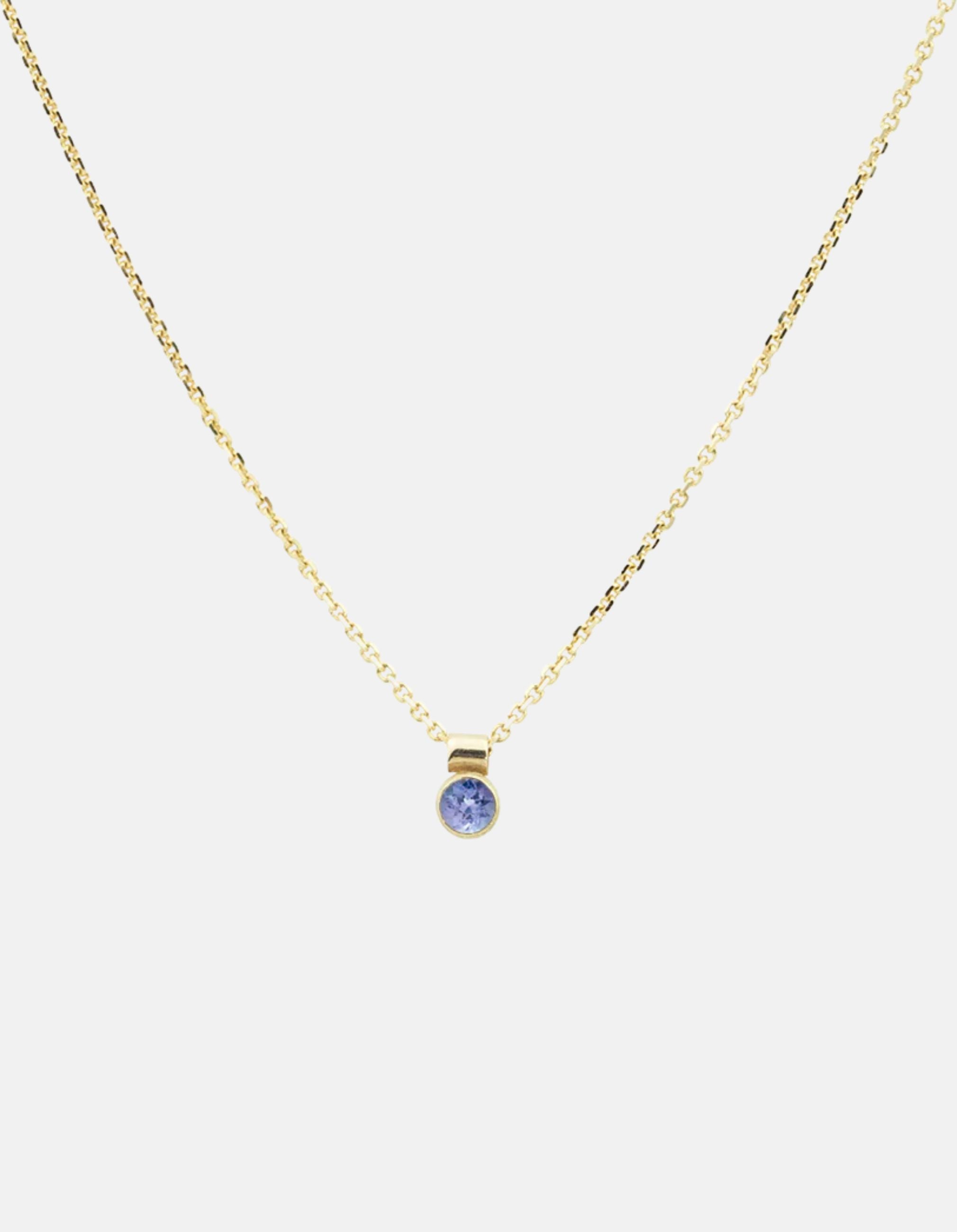 Solo Necklace, Birthstone by White/Space - At Present Jewelry