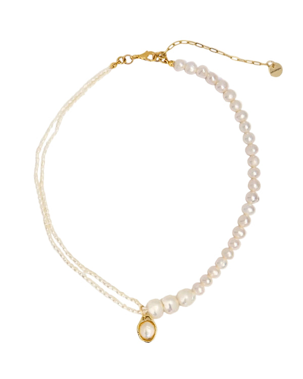 Petite Mix Pearl Collar by Anita Berisha - At Present Jewelry