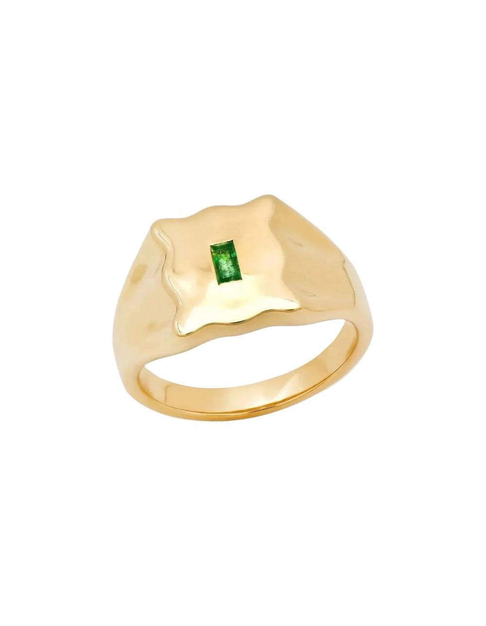 Baguette Form Signet Ring
