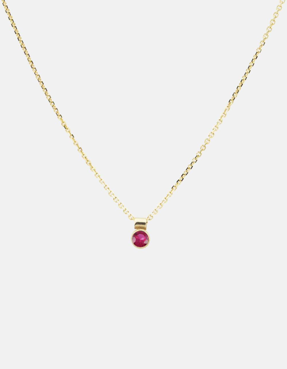 Solo Necklace, Birthstone by White/Space - At Present Jewelry