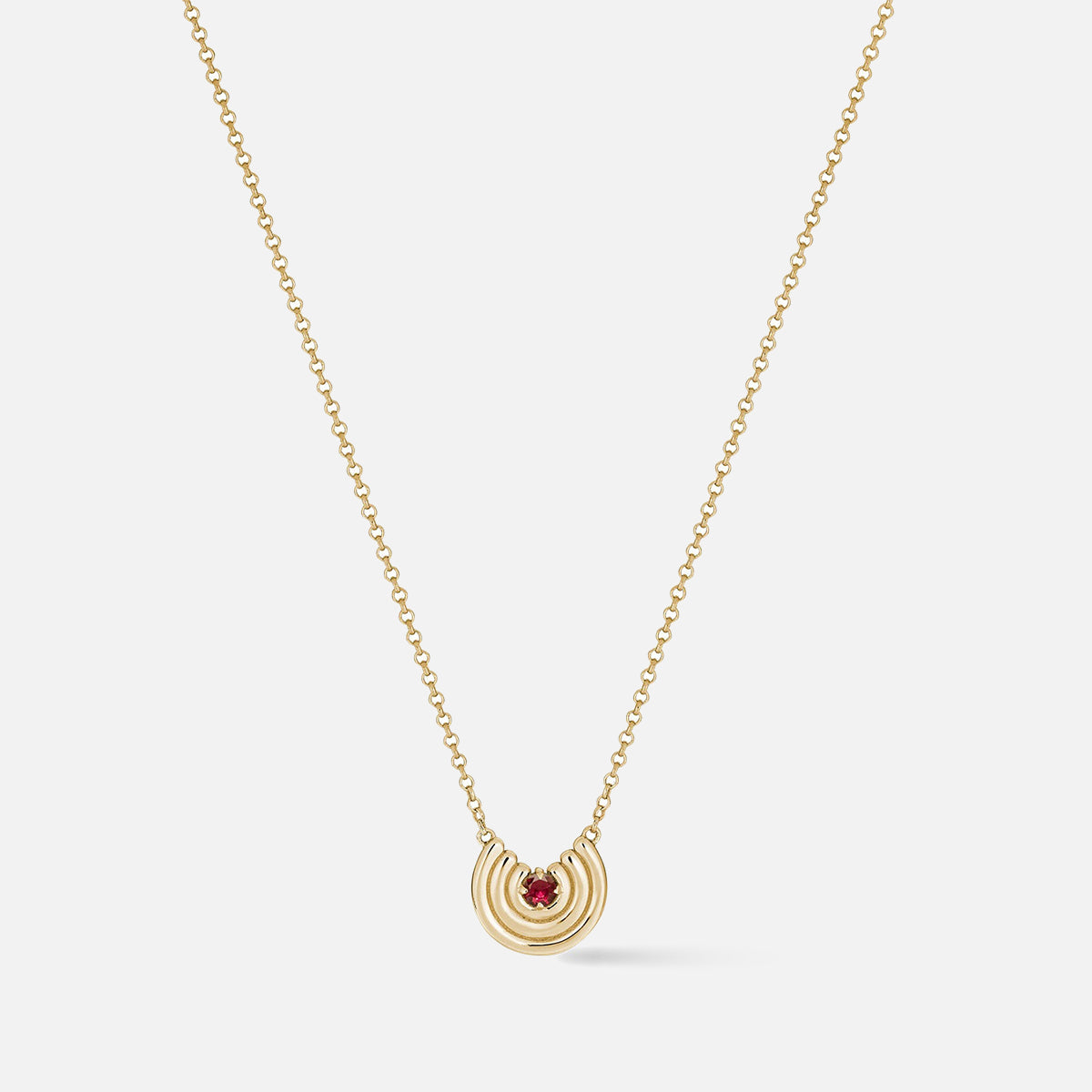 Petite Revival Necklace Ruby