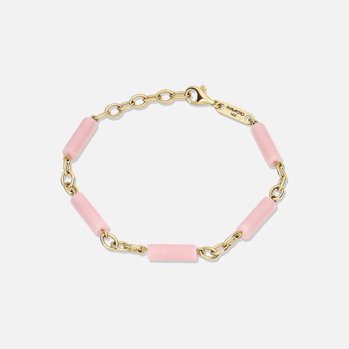 Palace Bead Bracelet Pink Opal