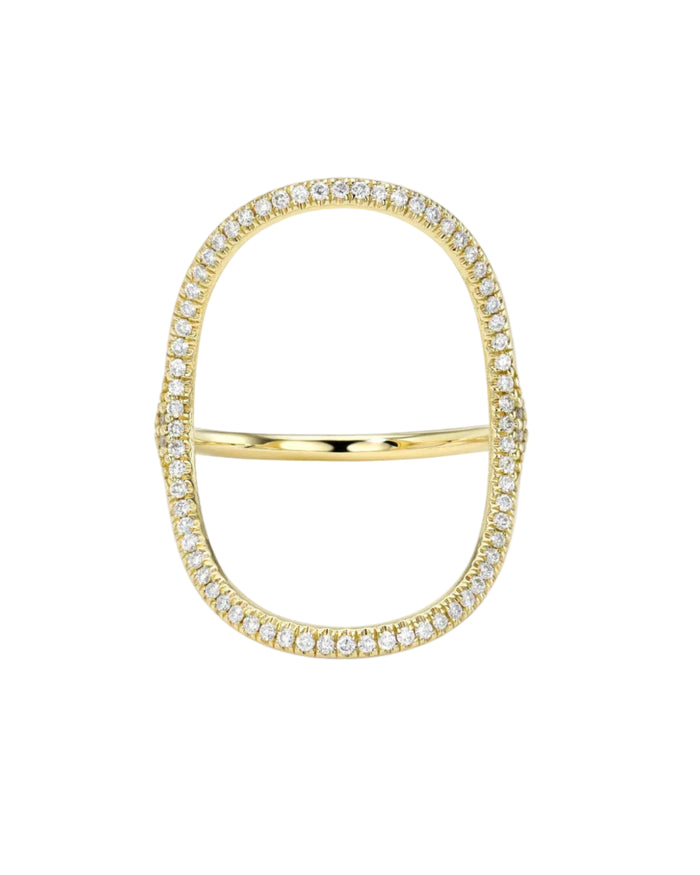 Continuity Pavé Ring by White/Space - At Present Jewelry