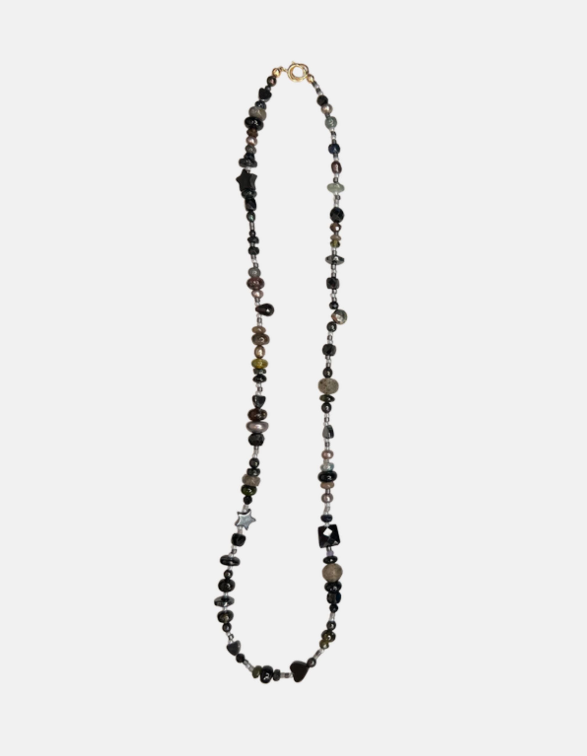 Black &amp; Gray Cutie Necklace by Encirkled Jewelry - At Present Jewelry