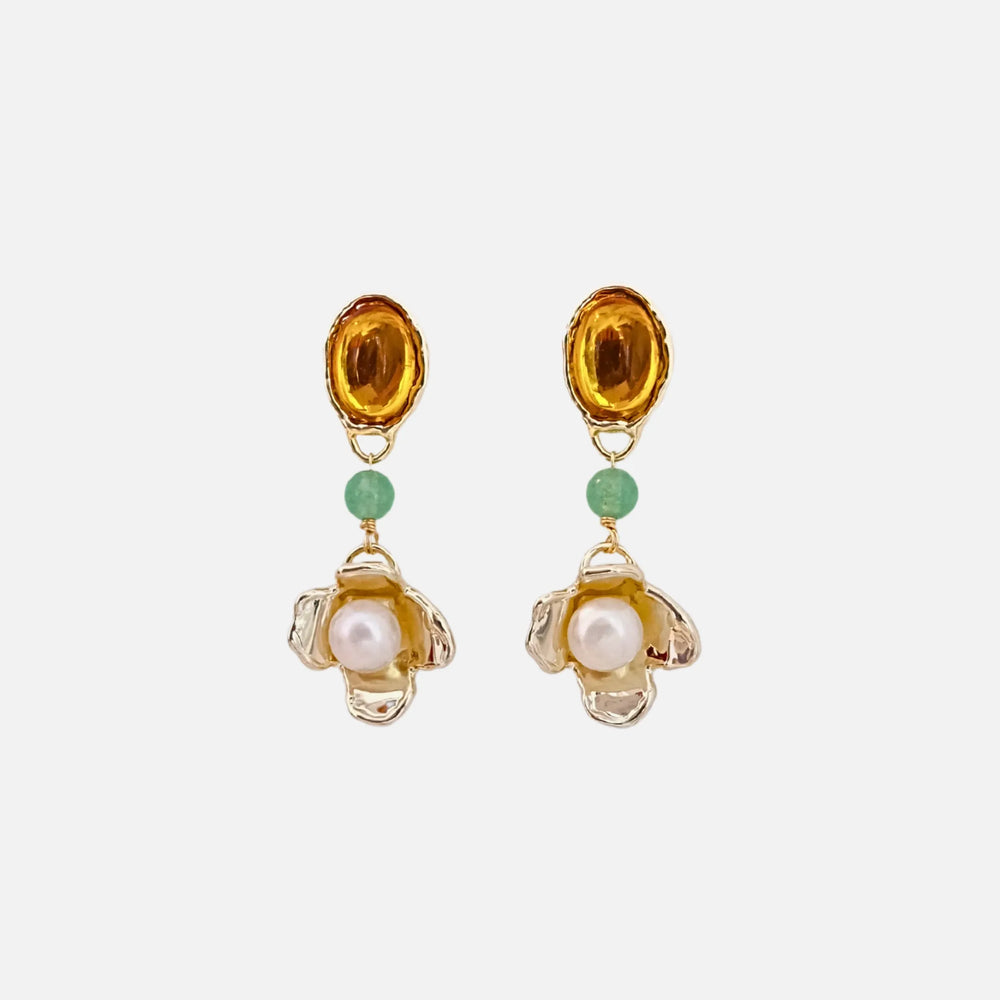 Amber Earrings by Anita Berisha - At Present Jewelry