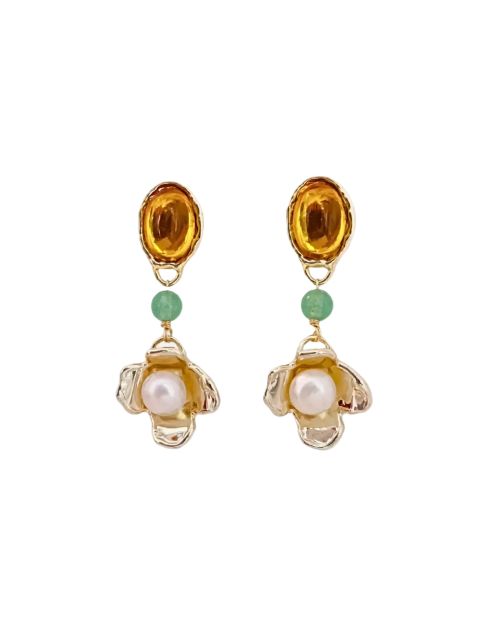 Amber Earrings by Anita Berisha - At Present Jewelry