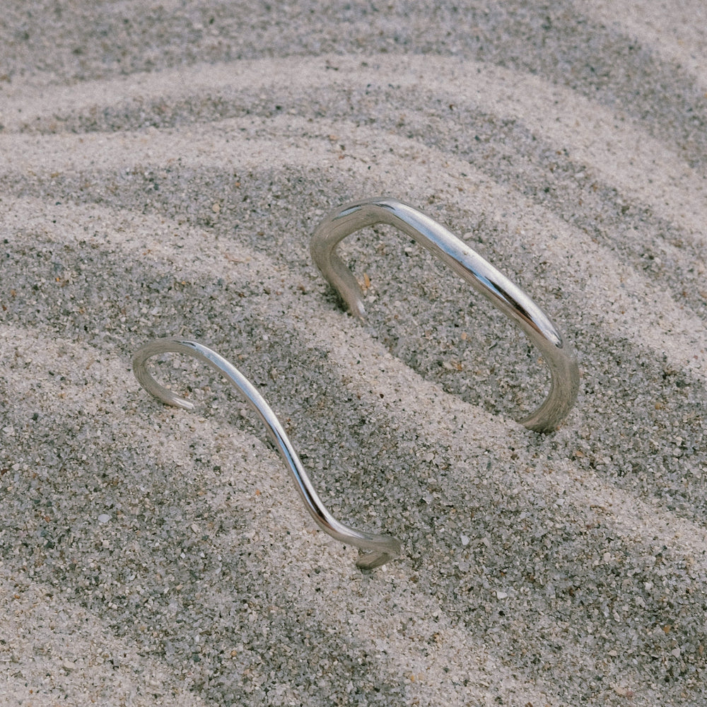 It Comes in Waves Bangle Set by Anita Berisha - At Present Jewelry