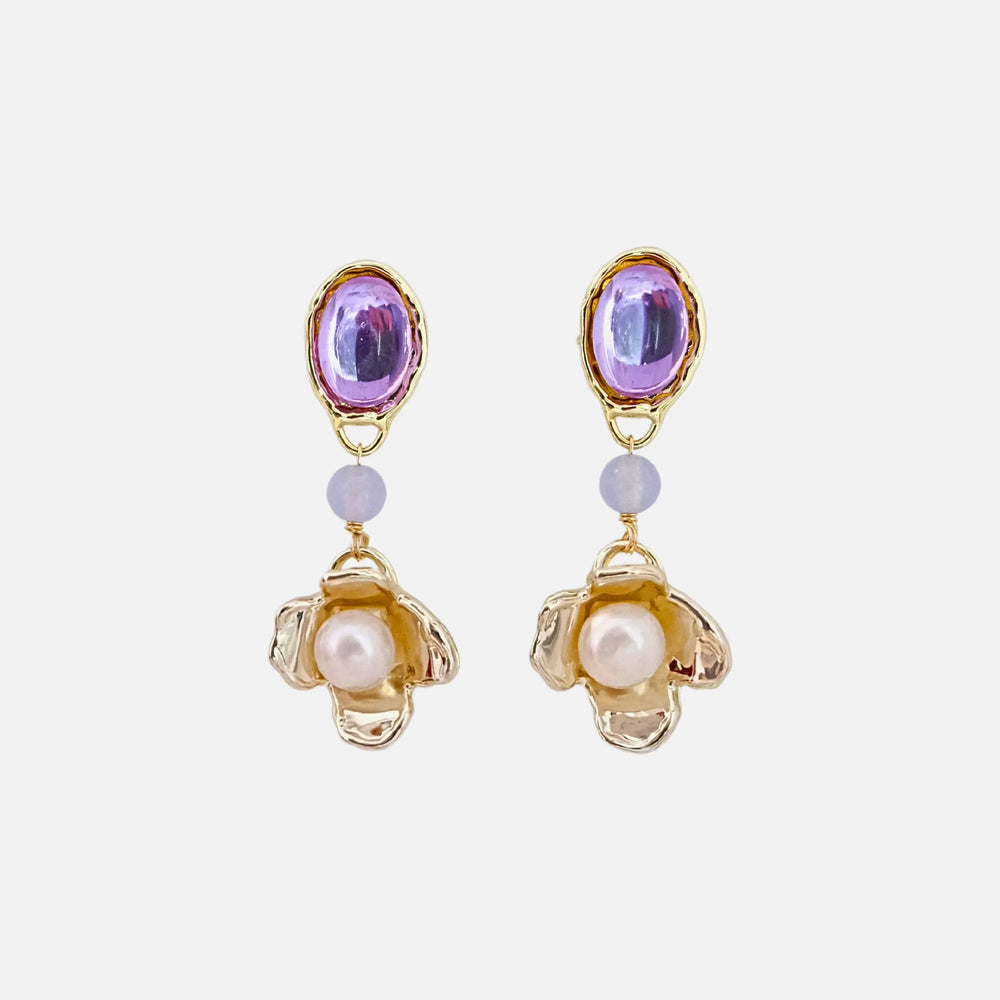 Lilac Earrings by Anita Berisha - At Present Jewelry