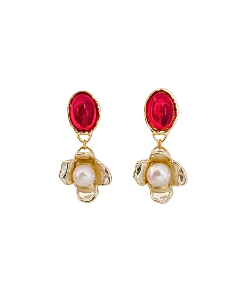 Ruby Earrings by Anita Berisha - At Present Jewelry