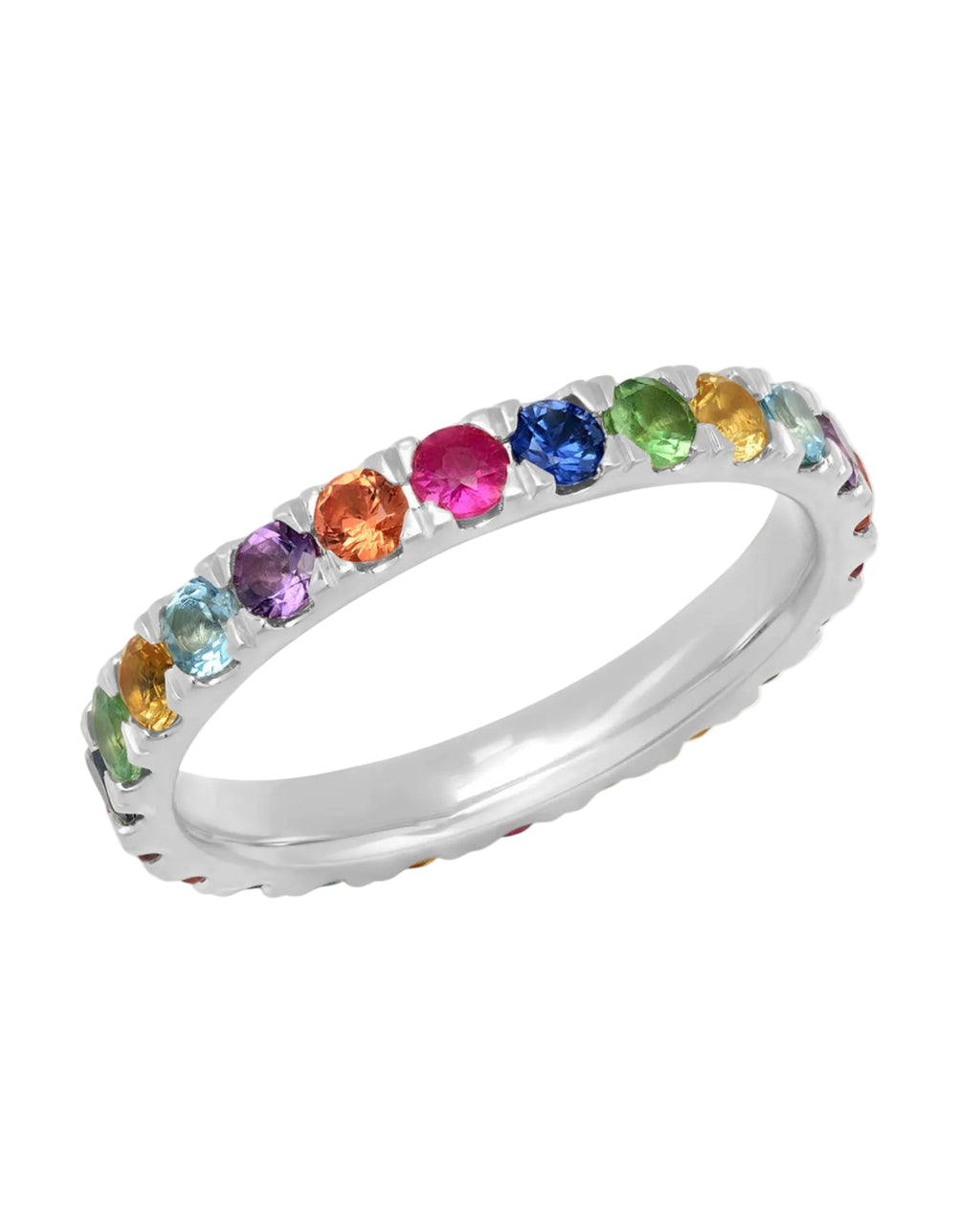 Large Multi Colored Eternity Band by Eriness - At Present Jewelry