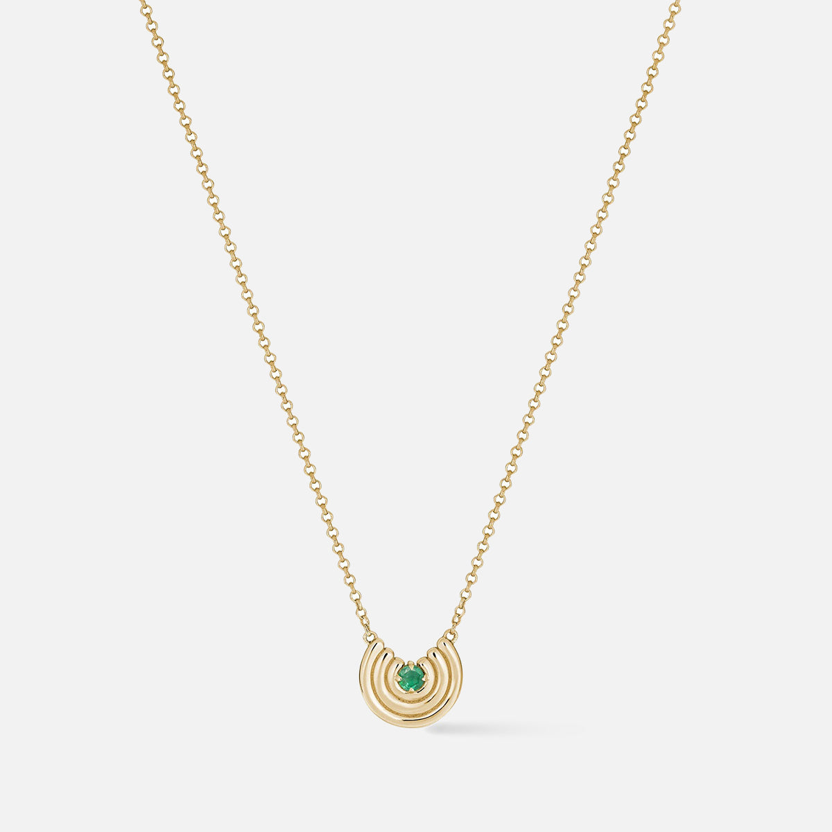 Petite Revival Necklace Emerald