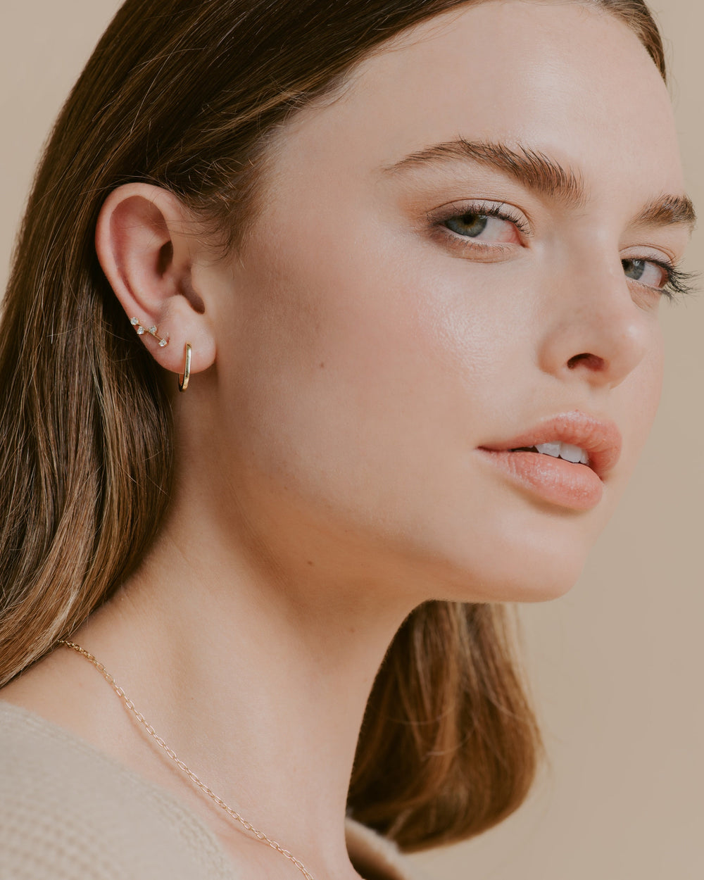 Milk Space Bar Earring