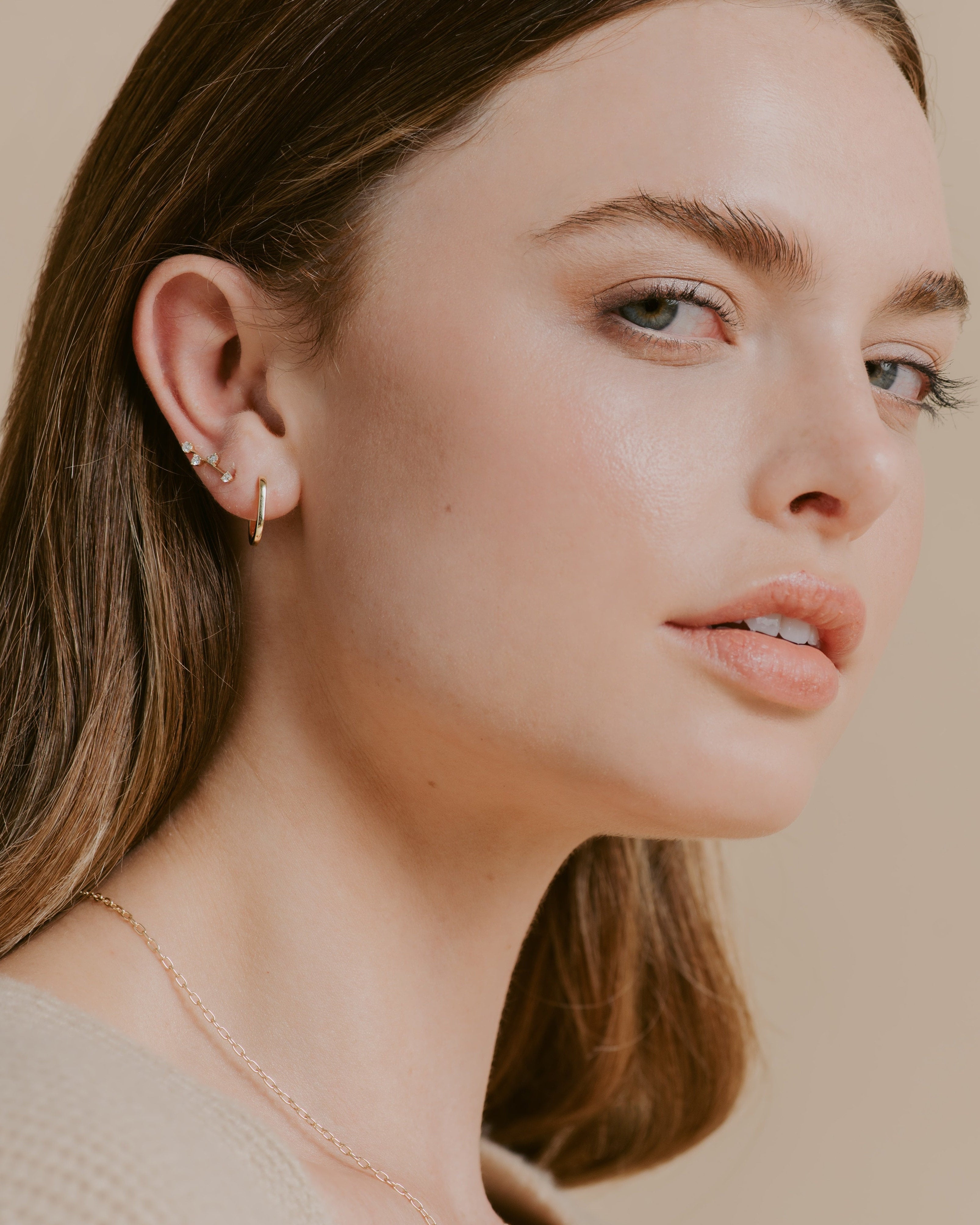 Milk Space Bar Earring