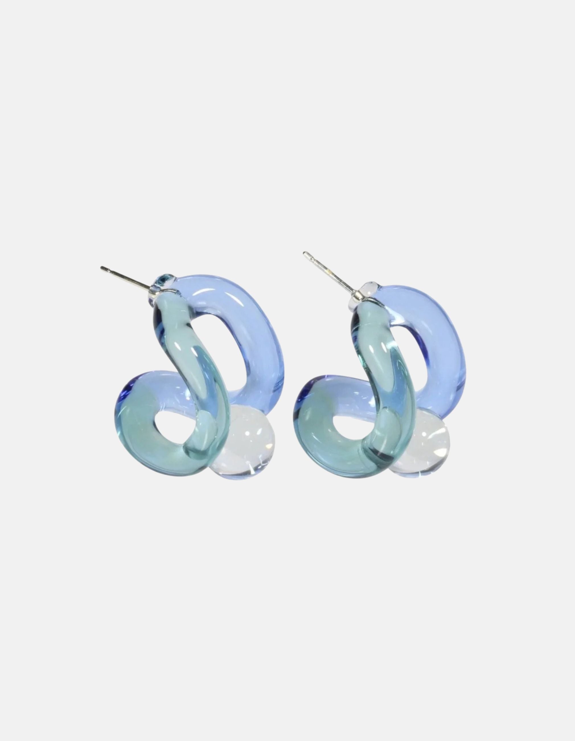 Ribbon Hoop Earrings