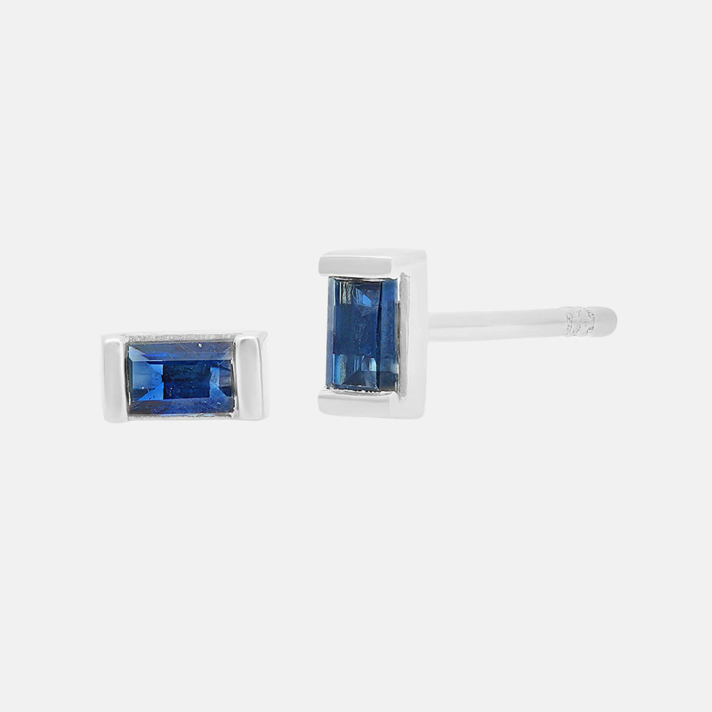 Gemstone Baguette Studs by Eriness - At Present Jewelry