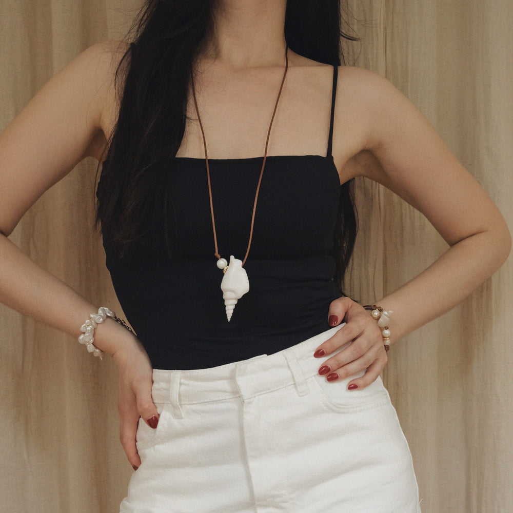 Eternity Shell Pendant by Anita Berisha - At Present Jewelry