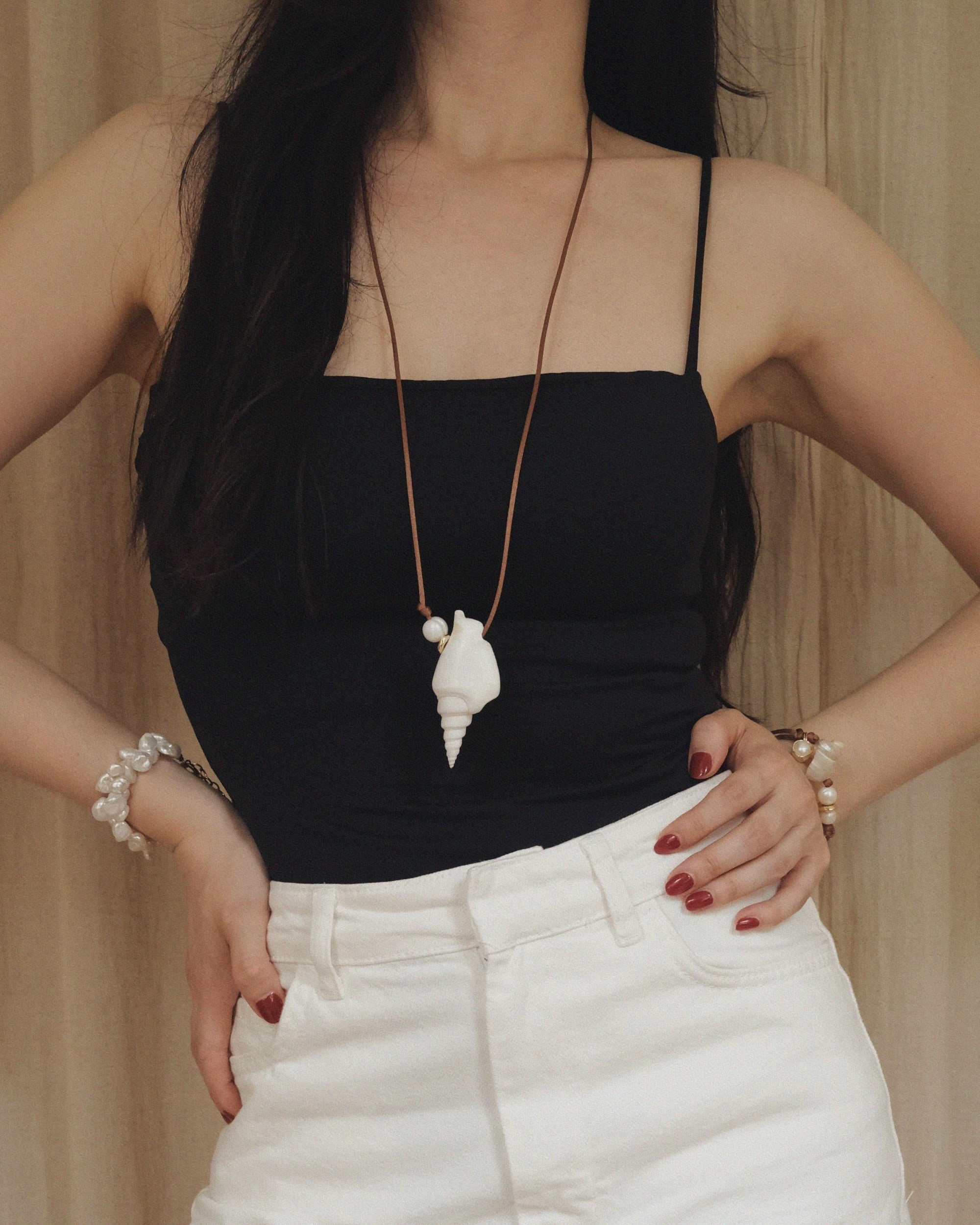 Eternity Shell Pendant by Anita Berisha - At Present Jewelry