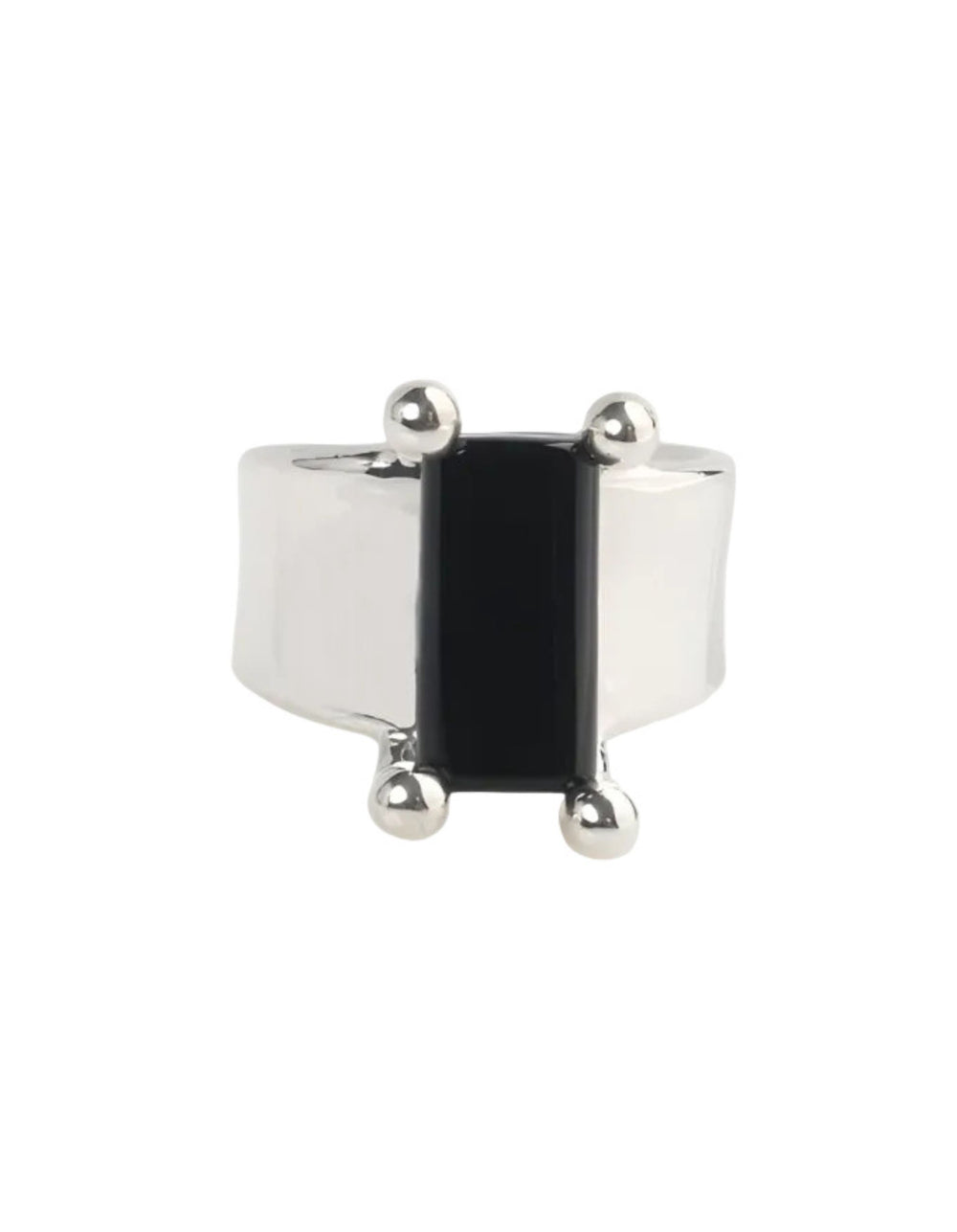Silver Prong Set Ring