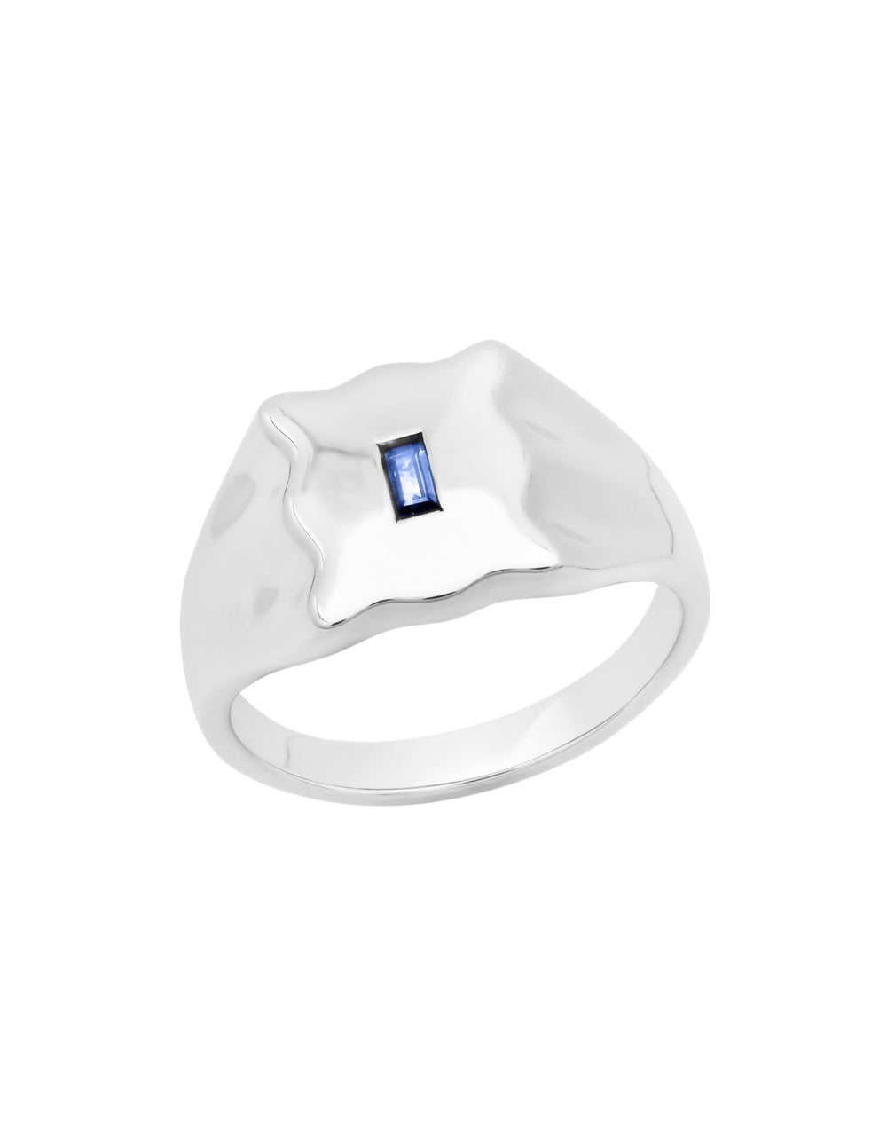 Baguette Form Signet Ring