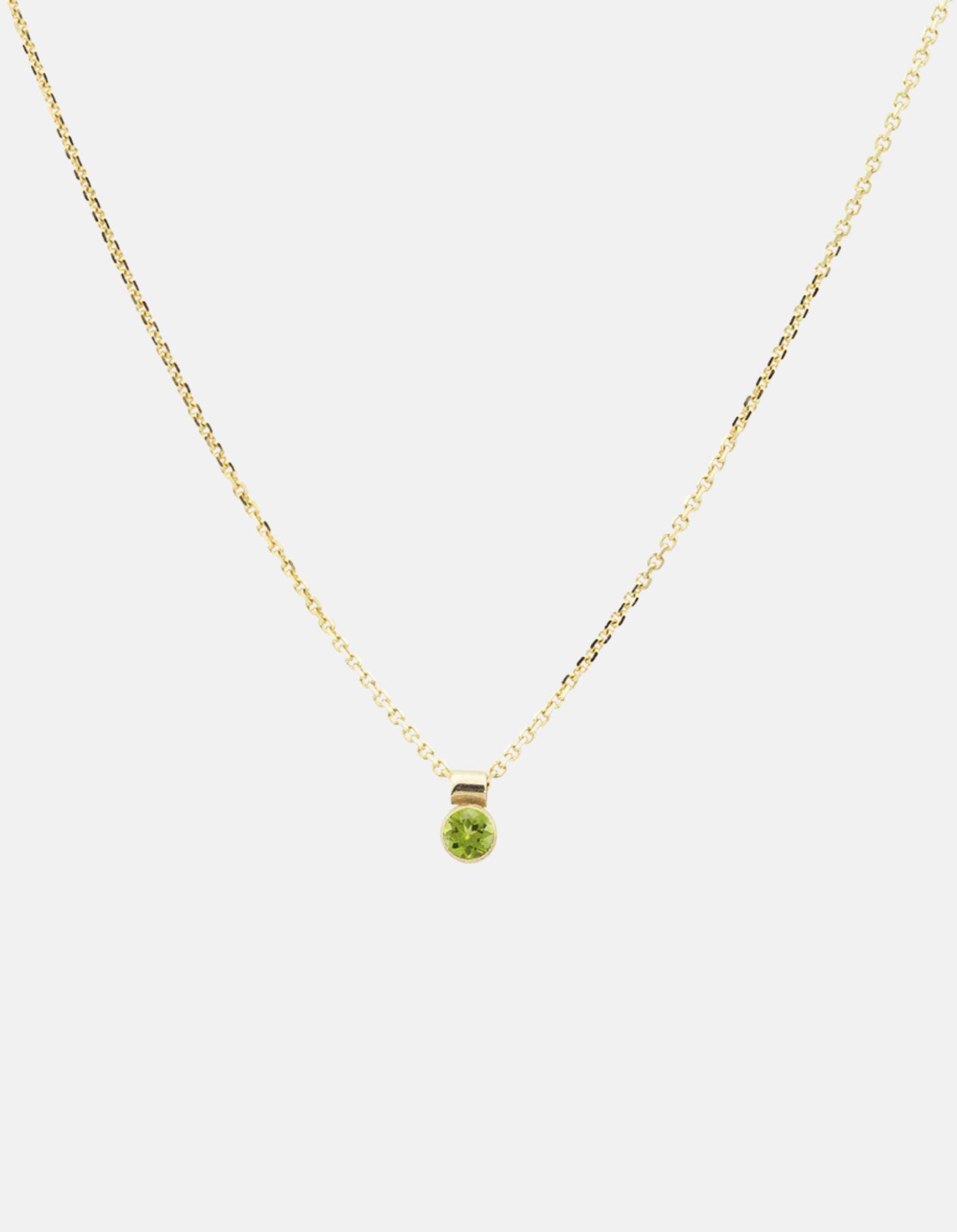 Solo Necklace, Birthstone by White/Space - At Present Jewelry