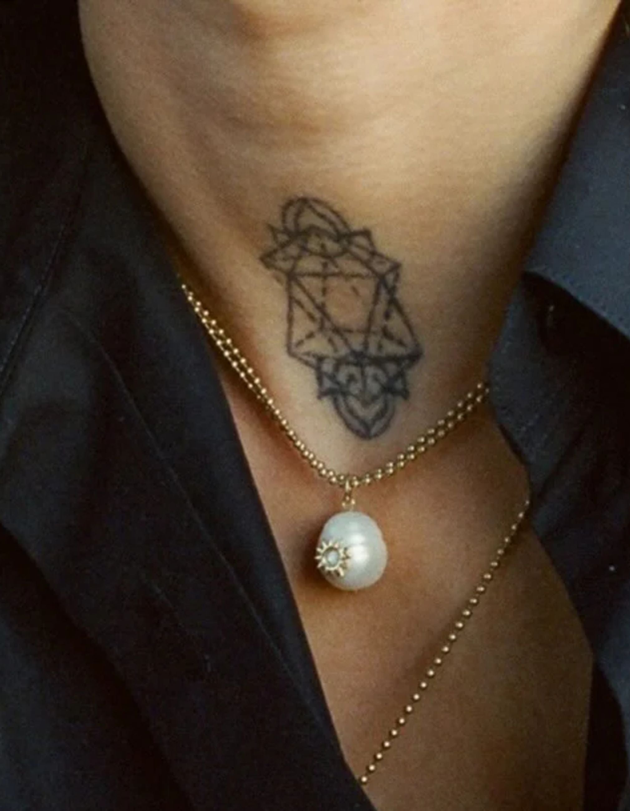 Pearl Spur Pendant Necklace