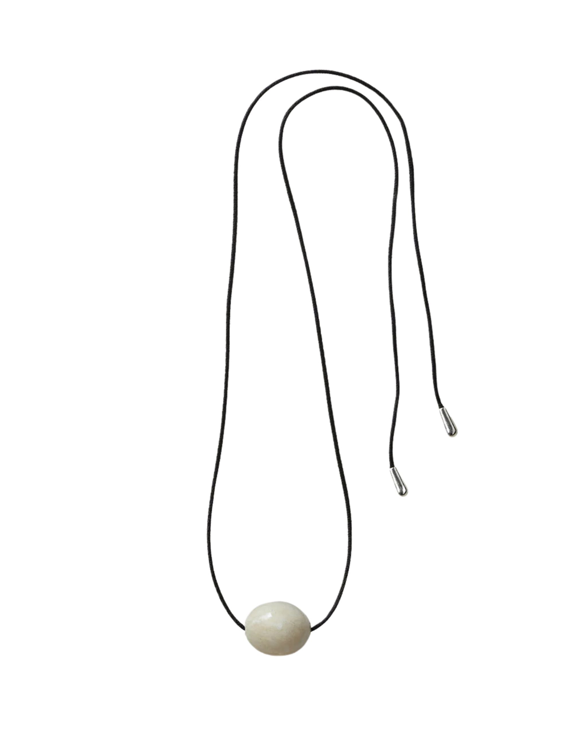 Large Stone Ellipse Necklace