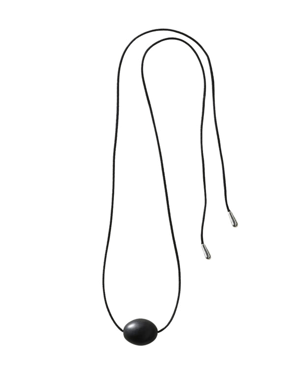 Large Stone Ellipse Necklace by Annika Inez - At Present Jewelry