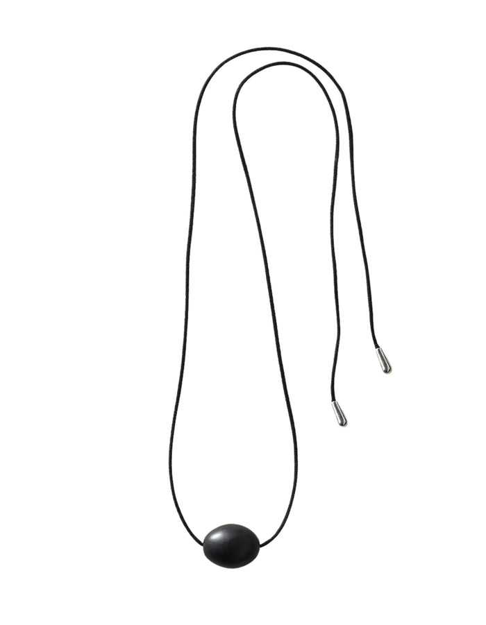 Large Stone Ellipse Necklace by Annika Inez - At Present Jewelry