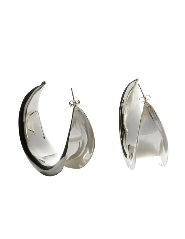 Mezza Hoop Earrings by Ariana Boussard-Reifel - At Present Jewelry